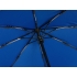 Зонт-автомат Lumet с куполом из переработанного пластика, синий, синий, купол - эпонж из переработанного пластика, каркас - сталь, спицы - стекловолокно, ручка - бамбук