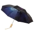 Зонт Clear night sky 21 двухсекционный полуавтомат, черный, черный/темно-синий, полиэстер, металл, дерево