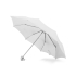 Зонт складной Tempe, механический, 3 сложения, с чехлом, белый, белый, купол- полиэстер, каркас-металл, спицы- фибергласс, ручка-пластик