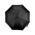Зонт Alex трехсекционный автоматический 21,5, черный, черный, полиэстер/металл/пластик