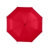 Зонт Alex трехсекционный автоматический 21,5, красный, красный, полиэстер, металл, пластик