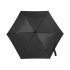 Складной компактный механический зонт Super Light, черный, черный, купол - 190т полиэстер, каркас - алюминий, ручка - покрытие софт-тач