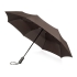 Зонт складной Ontario, автоматический, 3 сложения, с чехлом, коричневый, коричневый, купол- эпонж, каркас-сталь, спицы- фибергласс, ручка-искусственная кожа