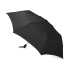 Зонт складной Irvine, полуавтоматический, 3 сложения, с чехлом, черный, черный, купол- эпонж, каркас-сталь, спицы- фибергласс, ручка-пластик с покрытием соф-тач