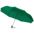 Зонт Alex трехсекционный автоматический 21,5, зеленый, зеленый, полиэстер, металл, пластик