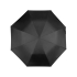 Зонт Oho двухсекционный 20, черный, черный, полиэстер