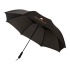 Зонт Argon 30 двухсекционный полуавтомат, черный, черный, полиэстер, металл, прорезиненный пластик
