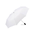 Зонт складной Asset полуавтомат, белый, белый, купол - эпонж , каркас - сталь,  ручка - soft touch