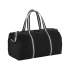 Хлопковая дорожная сумка Weekender, черный, черный/белый, парусина 407 г/м2 хлопок