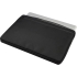 Чехол Rise для ноутбука с диагональю экрана 15,6 дюйма, изготовленный из переработанных материалов согласно стандарту GRS - сплошной черный, черный, переработанный полиэстер 900d