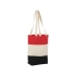 Хлопковая сумка Colour Block, красный/бежевый/черный, красный/бежевый/черный, хлопок