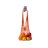 Авоська Dream L наплечная 25 литров с кожаными ручками, оранжевый (5), оранжевый, 100% хлопок, натуральная кожа