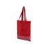 Хлопковая сумка-тоут Aylin с серебристыми вставками (плотность 140 г/м²), красный, хлопок