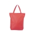 Нетканая сумка-тоут Privy с короткими ручками и застежкой-молнией, красный, нетканый полипропилен
