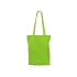 Складывающаяся сумка Skit из хлопка на молнии, зеленое яблоко, зеленое яблоко, 100% хлопок