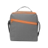 Изотермическая сумка-холодильник Classic c контрастной молнией, серый/оранжевый, серый/оранжевый, 600d полиэстер, peva