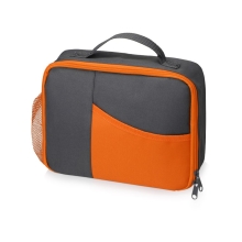 Изотермическая сумка-холодильник Breeze для ланч бокса, серый/оранжевый