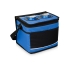 Сумка-холодильник на 12 банок с передним карманом, ярко-синий/черный, ярко-синий/черный, полиэстер