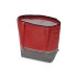 Сумка-холодильник Reviver с длинными ручками из нетканого переработанного материала RPET, красный/серый, красный/серый, нетканый переработанный материал