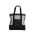 Пляжная сумка с изотермическим отделением Coolmesh, черный, черный, снаружи - 600d полиэстер, внутри: 3мм пена + peva