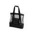Пляжная сумка с изотермическим отделением Coolmesh, черный, черный, снаружи - 600d полиэстер, внутри: 3мм пена + peva