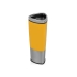Кружка с термоизоляцией на 400 мл, желтый/серебристый, нержавеющая сталь/пластик
