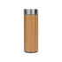 Вакуумный термос Moso из бамбука, натуральный, корпус- бамбук, нержавеющая сталь, крышка- нержавеющая сталь, бамбук, пластик