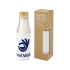 Hulan Бутылка объемом 540 мл с вакуумной изоляцией из меди и бамбуковой крышкой, белый, белый/серебристый/натуральный, нержавеющая cталь/бамбук