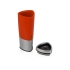 Кружка с термоизоляцией Пиренеи, красный/серебристый, красный/серебристый, нержавеющая сталь/пластик
