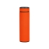 Термос Confident с покрытием soft-touch 420мл, оранжевый, оранжевый/черный/серебристый, нержавеющая cталь