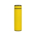 Термос Confident с покрытием soft-touch 480мл, желтый, желтый/черный/серебристый, нержавеющая cталь