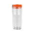 Термокружка Mony 400мл, прозрачный/оранжевый, прозрачный/оранжевый, пластик