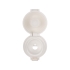 Вакуумная термокружка Waterline c кнопкой Guard, 400 мл, белый, белый, нержавеющая сталь, пластик, силикон, покрытие soft touch