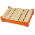 Подарочная деревянная коробка, оранжевый, оранжевый/натуральный, дерево