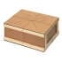 Подарочная коробка Почтовый ящик, коричневый/натуральный, дерево/мдф
