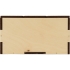 Деревянная подарочная коробка с крышкой Ларчик на бечевке, натуральный, березовая фанера