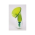 Ваза «Электра», зеленое яблоко/прозрачный, стекло Мурано