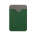 Чехол-картхолдер Favor на клеевой основе на телефон для пластиковых карт и и карт доступа, темно-зеленый, темно-зеленый, экокожа (пу)