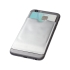 Бумажник для карт с RFID-чипом для смартфона, серебристый, серебристый, алюминиевая фольга