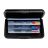 Футляр для кредитных карт, черный, черный, алюминий/абс пластик