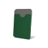 Чехол-картхолдер Favor на клеевой основе на телефон для пластиковых карт и и карт доступа, темно-зеленый, темно-зеленый, экокожа (пу)