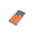 Чехол-картхолдер Favor на клеевой основе на телефон для пластиковых карт и и карт доступа, оранжевый, оранжевый, экокожа (пу)