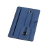Удобный бумажник для телефона с защитой RFID с ремешком, темно-синий, пу кожа