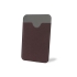 Чехол-картхолдер Favor на клеевой основе на телефон для пластиковых карт и и карт доступа, коричневый, коричневый, экокожа (пу)