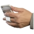 Картхолдер для телефона с отверстием для пальца, белый, белый, силикон