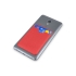 Чехол-картхолдер Favor на клеевой основе на телефон для пластиковых карт и и карт доступа, красный, красный, экокожа (пу)
