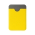 Чехол-картхолдер Favor на клеевой основе на телефон для пластиковых карт и и карт доступа, желтый, желтый, экокожа (пу)