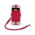 Картхолдер RFID со шнурком, красный, красный, силикон