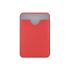 Чехол-картхолдер Favor на клеевой основе на телефон для пластиковых карт и и карт доступа, красный, красный, экокожа (пу)