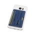 Удобный бумажник для телефона с защитой RFID с ремешком, темно-синий, пу кожа